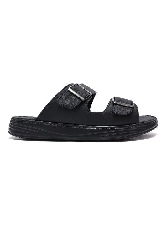 SMART STRAP LEISURE SANDALS-BLACK