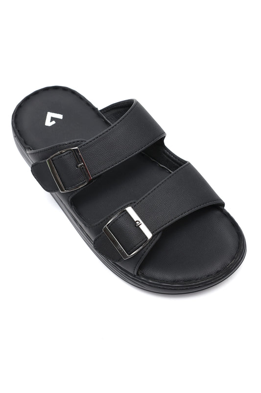 SMART STRAP LEISURE SANDALS-BLACK