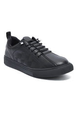 GRIDLINE COURT SNEAKER-BLACK