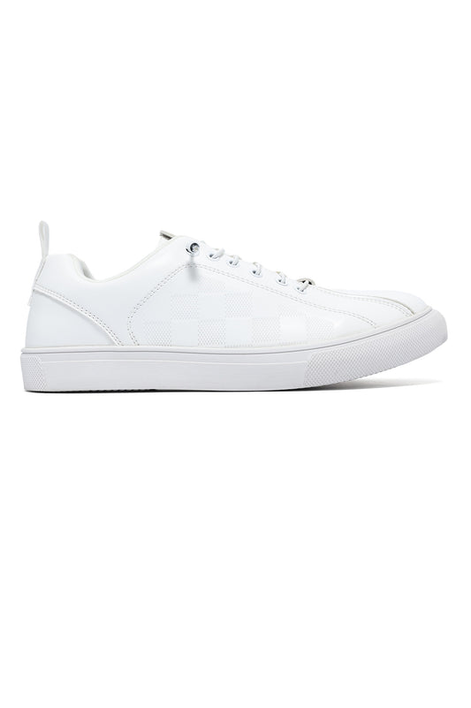 GRIDLINE COURT SNEAKER-WHITE