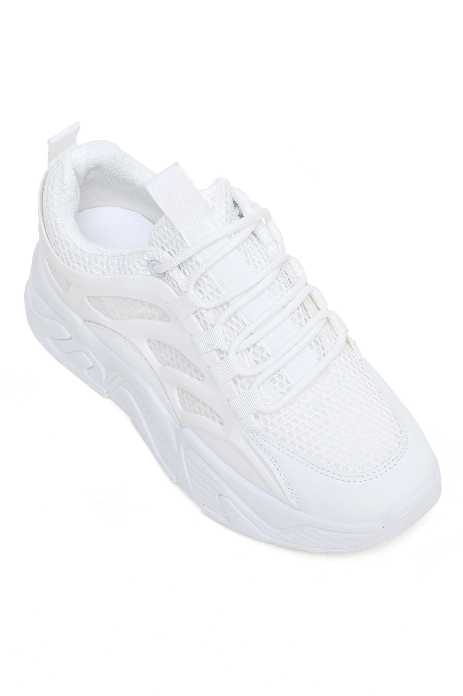 Knit online white sneakers