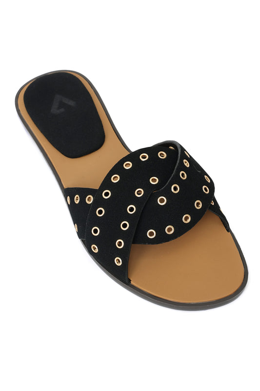 SANDSTORM RIVET SLIDE-BLACK