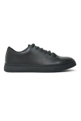 MEN'S CLASSICE LACE-UP SNEAKERS-BLACK
