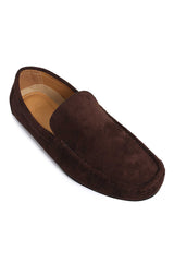LUXURIOUS SUEDE LOAFERS-COFFEE