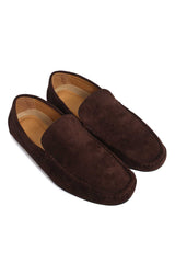 LUXURIOUS SUEDE LOAFERS-COFFEE