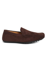 LUXURIOUS SUEDE LOAFERS-COFFEE