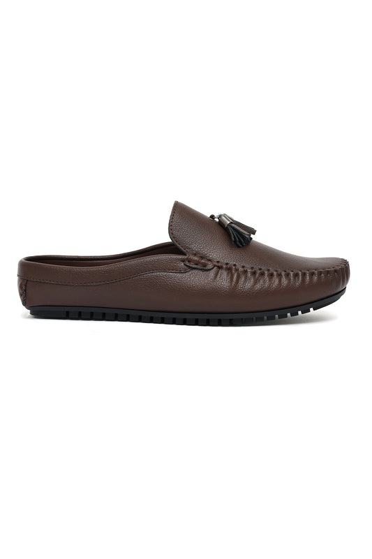 TASSELED SLIP-ON LOAFERS-COFFEE