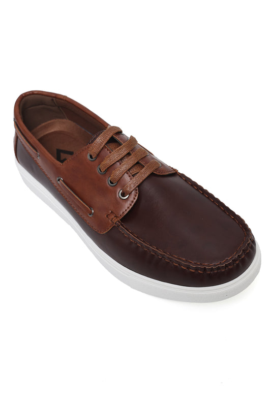 PRESTIGE MARINER SHOES-COFFEE
