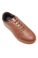 AERON PERFORATED CASUAL SNEAKERS-BROWN