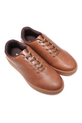 AERON PERFORATED CASUAL SNEAKERS-BROWN