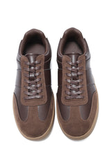 PERFORA COURT SNEAKER-COFFEE
