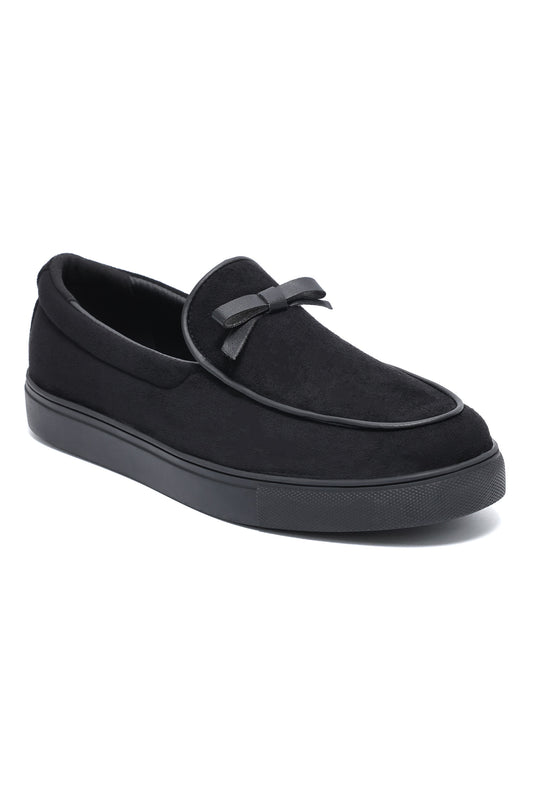 BOWLINE SUEDE LOAFER-BLACK