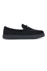 BOWLINE SUEDE LOAFER-BLACK
