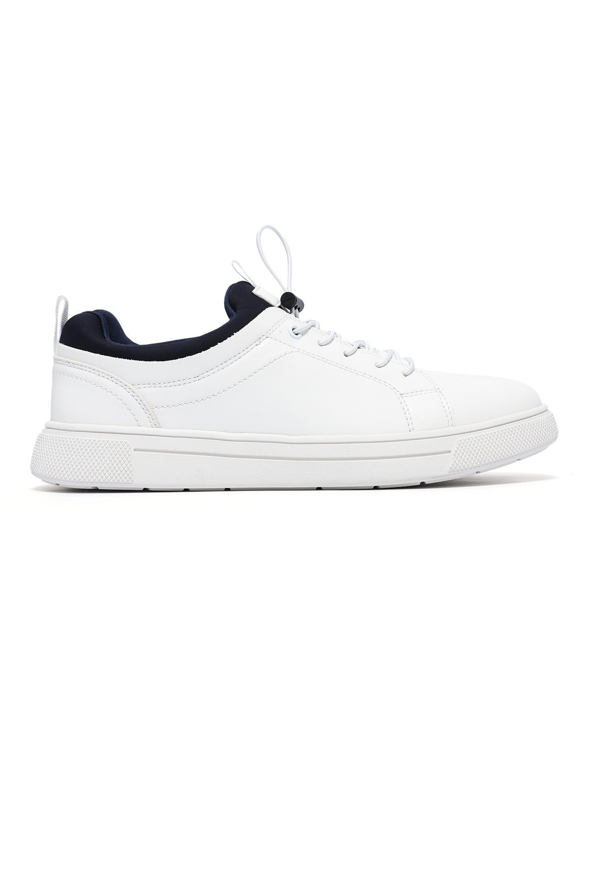 QUICKLOCK COURT SNEAKER-WHITE/NAVY