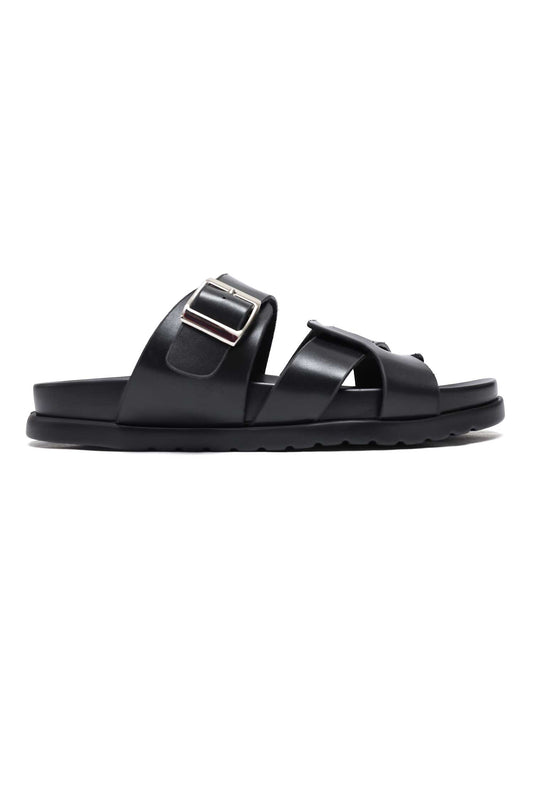 PRESTIGE COMFORT STRAP SANDALS-BLACK