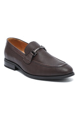 CROSSHATCH BIT LOAFERS-COFFEE