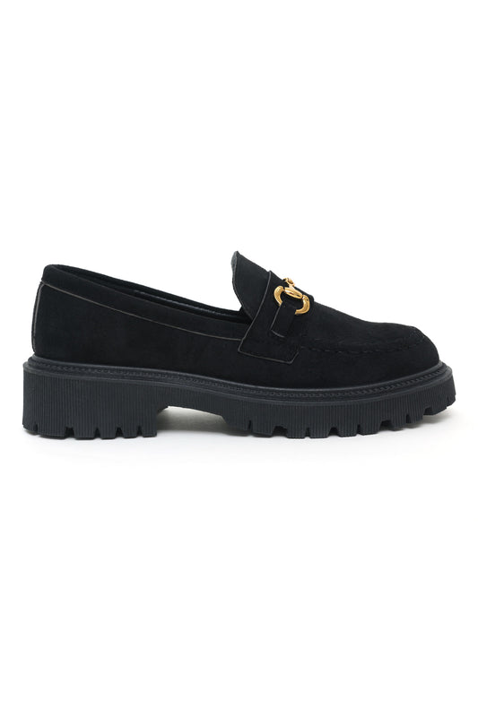 CHUNKY LOAFERS-BLACK