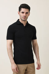 MODCRAFT ESSENTIAL POLO-BLACK