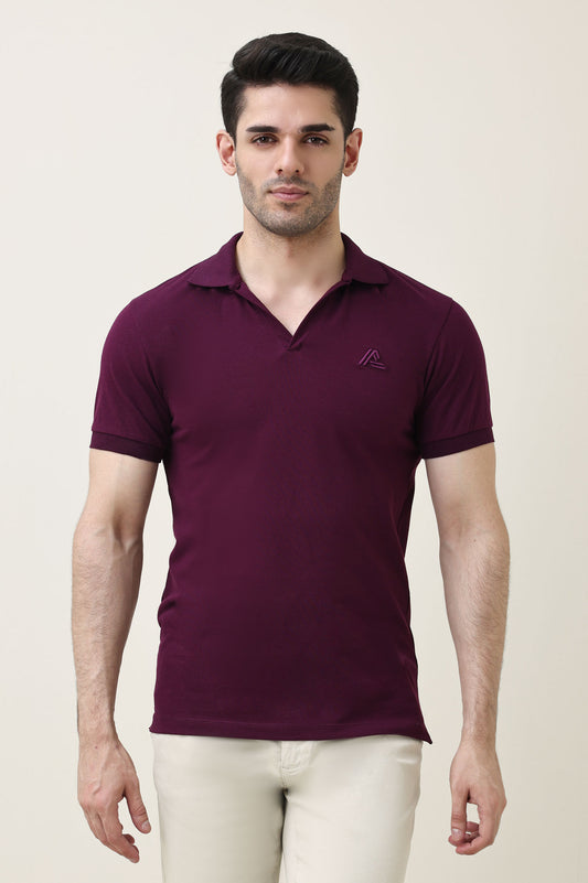 MODCRAFT ESSENTIAL POLO-MAROON