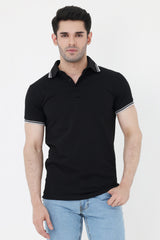 POLO T-SHIRT-BLACK