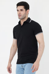 POLO T-SHIRT-BLACK