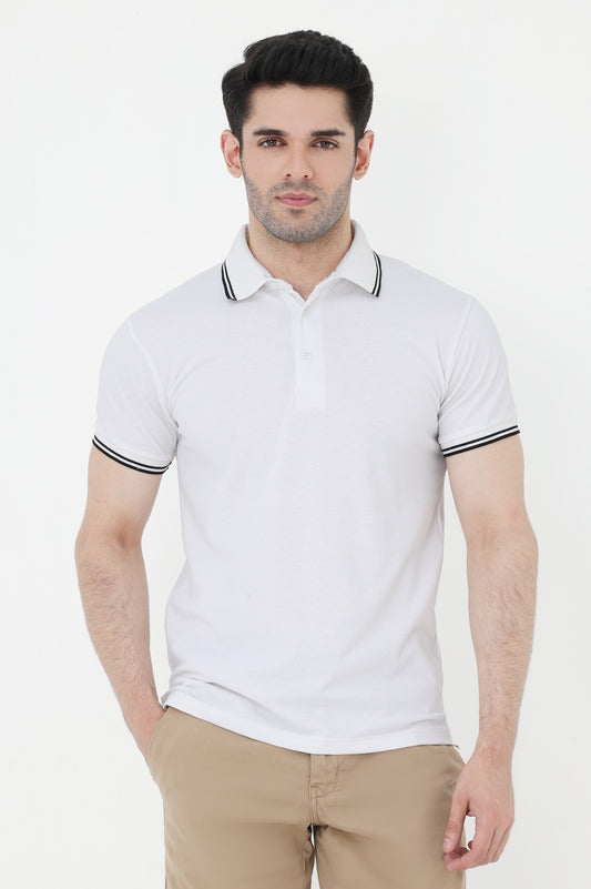 POLO T-SHIRT-WHITE