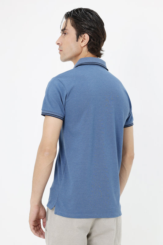 POLO T-SHIRT-LT-BLUE