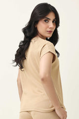 SEASONAL BLEND CO-ORD SET-KHAKI
