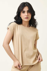 SEASONAL BLEND CO-ORD SET-KHAKI