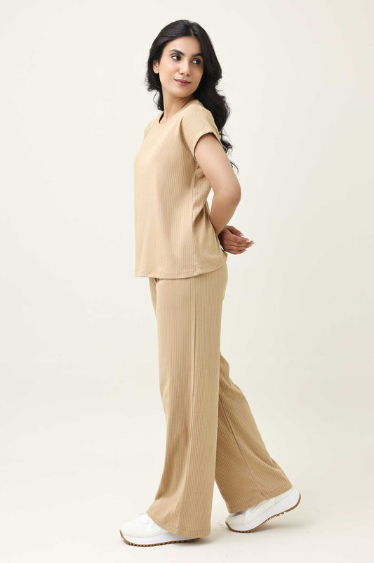 SEASONAL BLEND CO-ORD SET-KHAKI