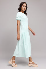CHIC PUFF SLEEVE MIDI DRESS

-MINT