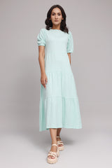 CHIC PUFF SLEEVE MIDI DRESS

-MINT
