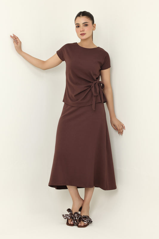 POISED LUXURIOUS PREMIUM CO_ORD-COFFEE