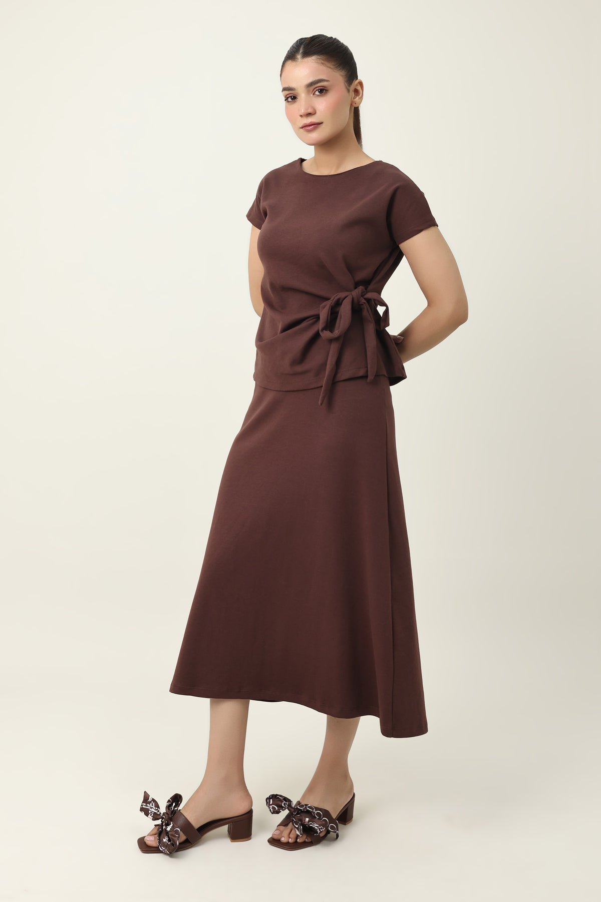 POISED LUXURIOUS PREMIUM CO_ORD-COFFEE