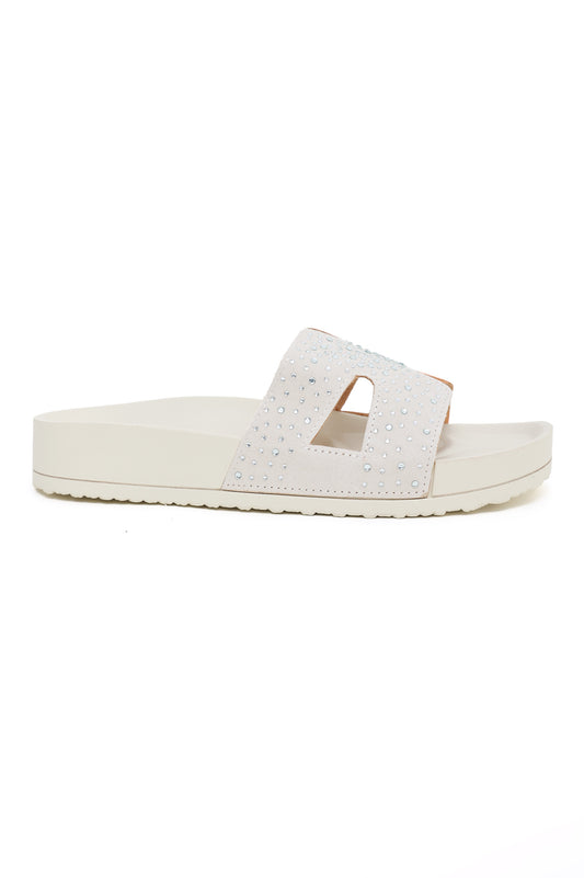 CHIC WOMEN SLIDES-BEIGE
