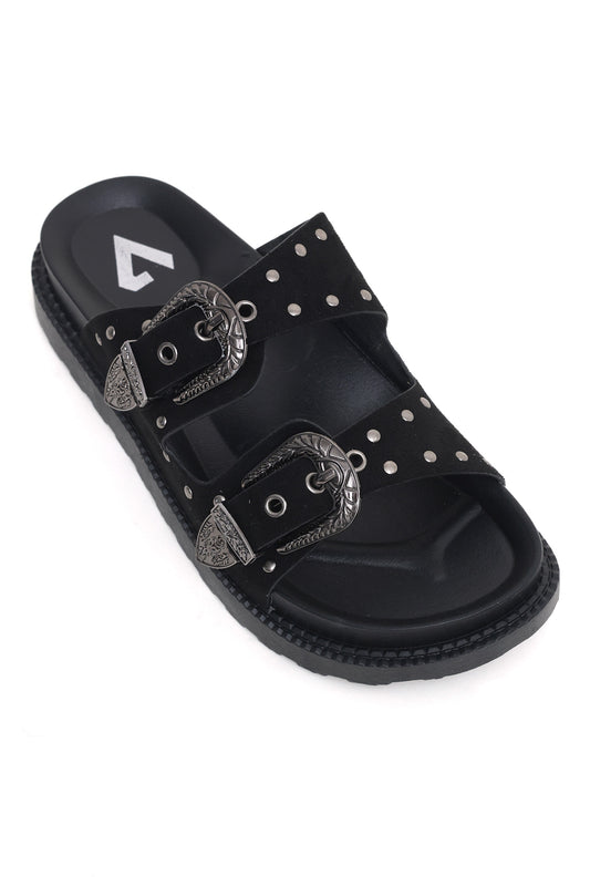 COMFORT STRAP SLIDE-BLACK