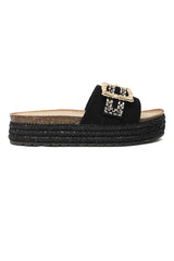 SUNWEAVE COMFORT SLIDE-BLACK