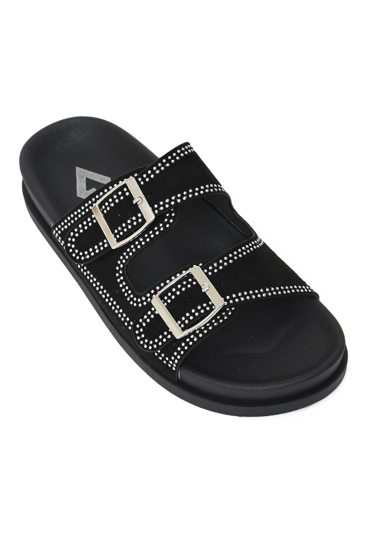 MIDNIGHT GLAM COMFORT SLIDE-BLACK