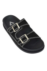 MIDNIGHT GLAM COMFORT SLIDE-BLACK