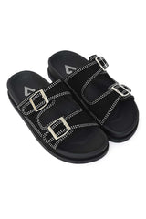 MIDNIGHT GLAM COMFORT SLIDE-BLACK
