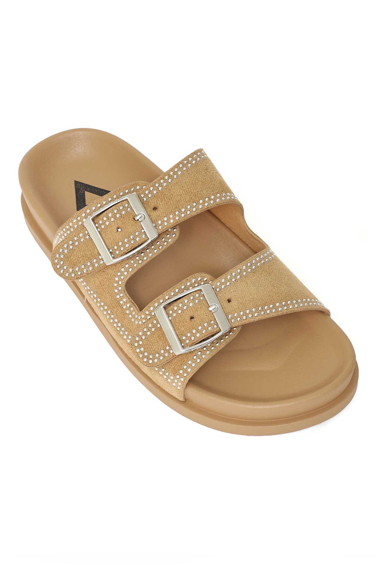 MIDNIGHT GLAM COMFORT SLIDE-BEIGE