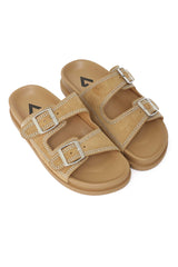 MIDNIGHT GLAM COMFORT SLIDE-BEIGE