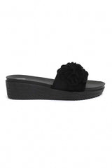 COMFY 3D FLOWER PLATFORMS-BLACK