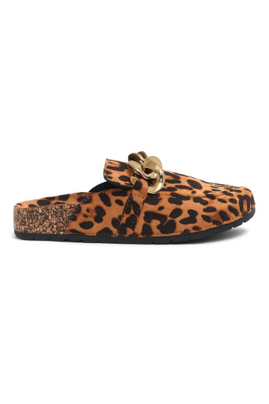 ANIMAL PRINTED MULES-LEOPARD
