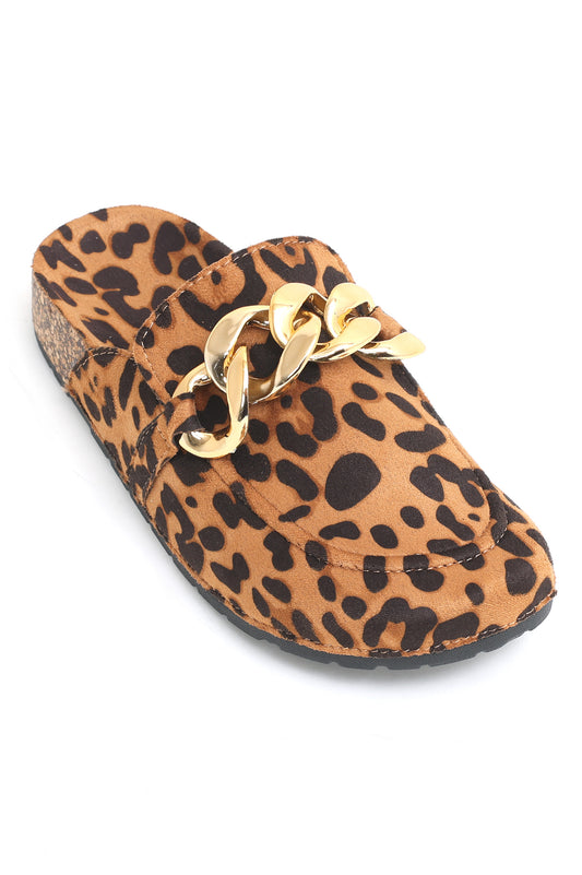 ANIMAL PRINTED MULES-LEOPARD