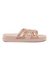 CROSSOVER SANDALS-BEIGE