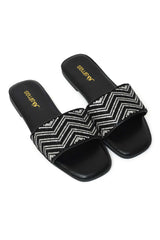 CHEVRON SPARK SLIDE-BLACK