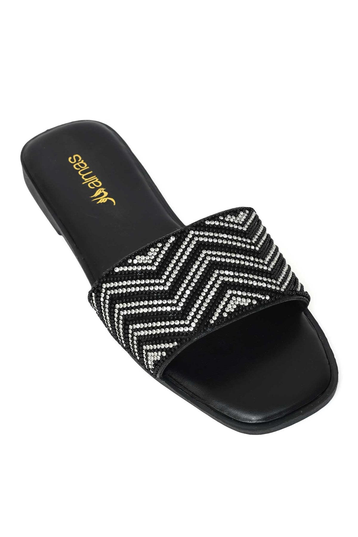 CHEVRON SPARK SLIDE-BLACK