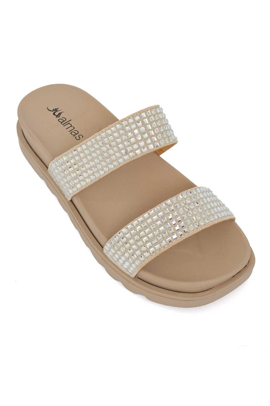 GLAM SPARKLE-STRIDE COMFY-BEIGE