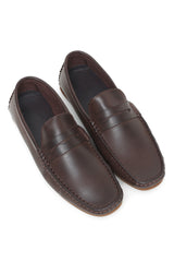 PATENT LOAFERS-COFFEE
